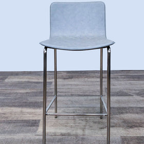 Image of CB2 Leather Strut Barstool