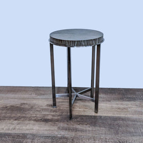 Image of Bassett Furniture Wood Top Side Table