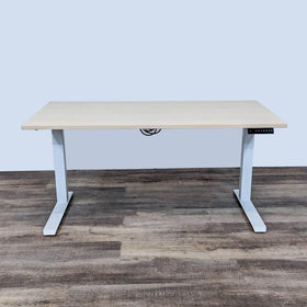 Image of AMQ Ergonomic Electric Height-Adjustable Standing Desk with Easy Control Panel