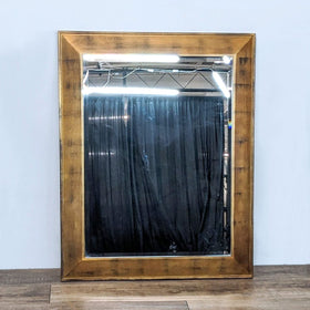 Image of Decorative Arts Inc Gold Framed Beveled Wall Mirror