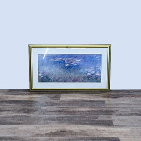 Image of Vintage Framed Lithograph “Water Lillies” by Charles Monet