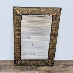 Image of Rustic Wooden Frame Mirror