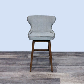 Image of High Back Neutral Color Bar Stool