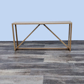 Image of Narrow Wood Console Table