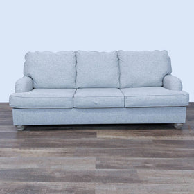 Image of Contemporary Neutral Off White Fabric Sofa