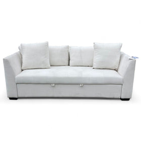 Image of Thomasville White Trundle Sleeper Sofa