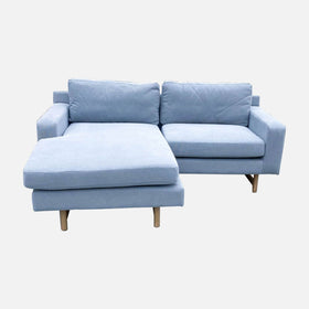 Image of West Elm Eddy Sofa With Ottoman