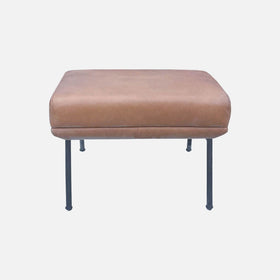 Image of West Elm Saddle Color Ottoman - In Box