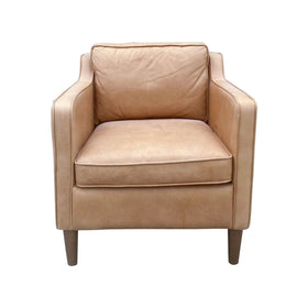 Image of West Elm Hamilton Leather Lounge Chair