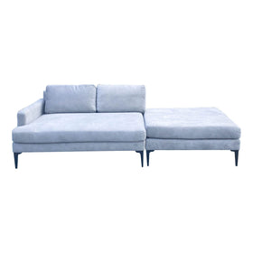 Image of West Elm Andes Modern Sofa and Ottoman