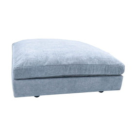 Image of West Elm Velvet Hoven Ottoman - In Box