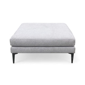 Image of West Elm Andes Grey Large Ottoman