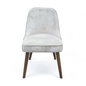 Image of West Elm Mid Century Velvet upholstered Dining Chair