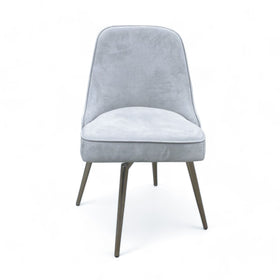 Image of West Elm Mid-Century Swivel Office Chair With Metal Legs