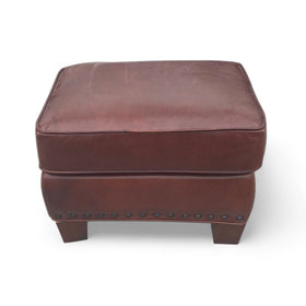 Image of Pottery Barn Leather Storage Ottoman