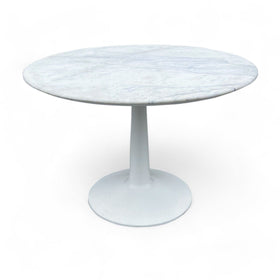 Image of Williams Sanoma Sparrow Marble Top Dining Table - In Box