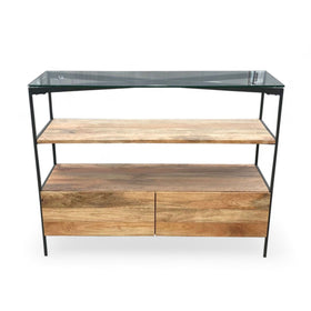 Image of West Elm Industrial Rustic Storage Console
