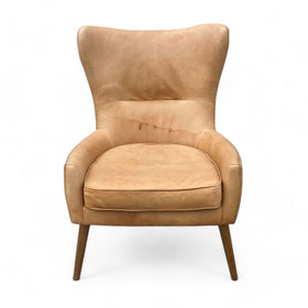 Image of West Elm Erik Leather Wing Chair