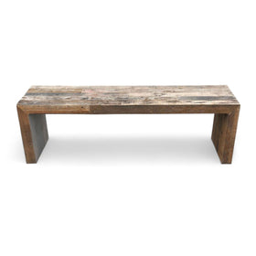 Image of Whimsical Rustic Wood Bench