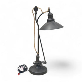 Image of Industrial Style Pulley Desk Lamp - In Box