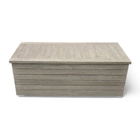 Image of Pottery Barn Indio Eucalyptus Outdoor Storage Bench - In Box