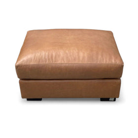 Image of West Elm Urban Leather Ottoman