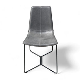 Image of West Elm Slope Leather Dining Chair