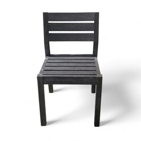 Image of West Elm Wood Indoor/Outdoor Mahogany Wood Dining Chair - In Box
