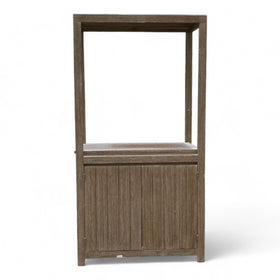 Image of Contemporary Wood Etagere with Cabinet