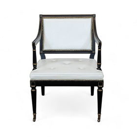 Image of Hickory Chair Company Regency Style Tufted Chair