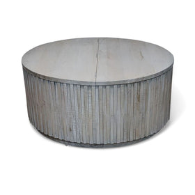Image of Pottery Barn Coloma Round Storage Coffee Table