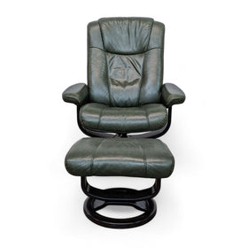 Image of Palliser Leather Contemporary Recliner And Ottoman