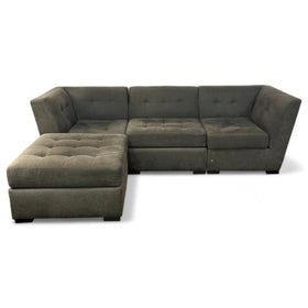 Image of Jonathan Louis Four Piece Modular Charcoal Grey Contemporary Sectional