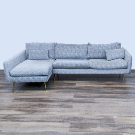 Image of Albany Park Gray Sectional With Chaise