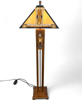 Image of Robert Louis Tiffany Mission Style Floor Lamp