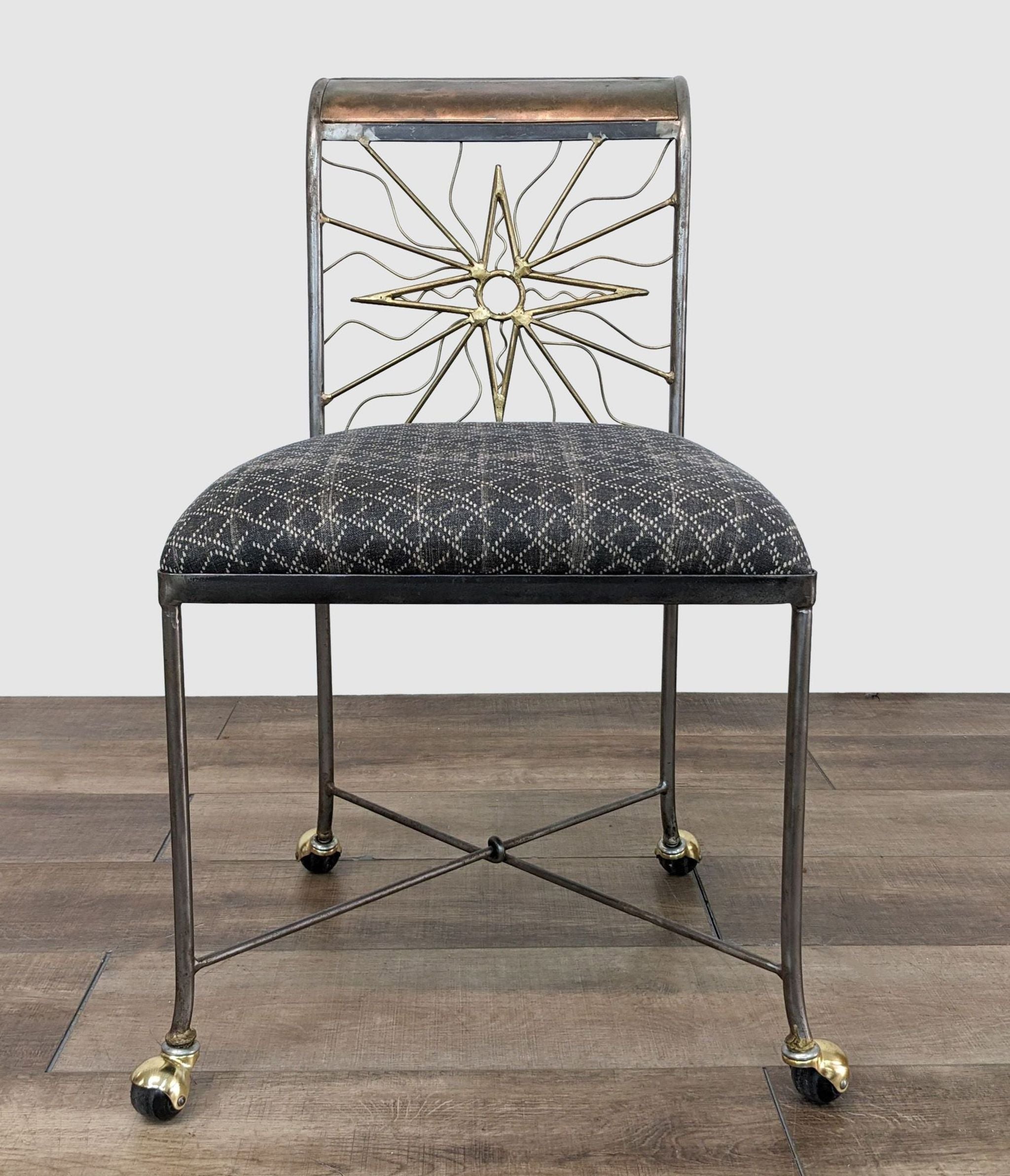 a pair of chairs in the style of [ unused0 ]