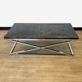 Image of Recycled Wood Parquet Coffee Table