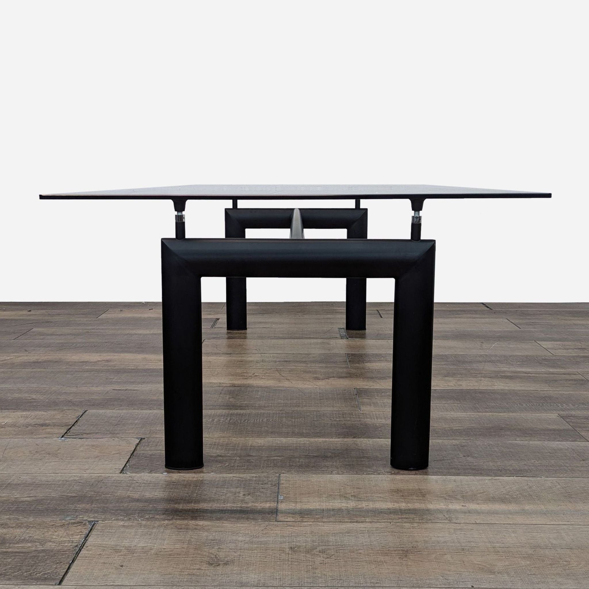 the table is a modern, minimalist design with a minimalist design.