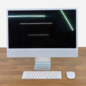 Image of Apple iMac 24" All-In-One Desktop with Keyboard and Mouse