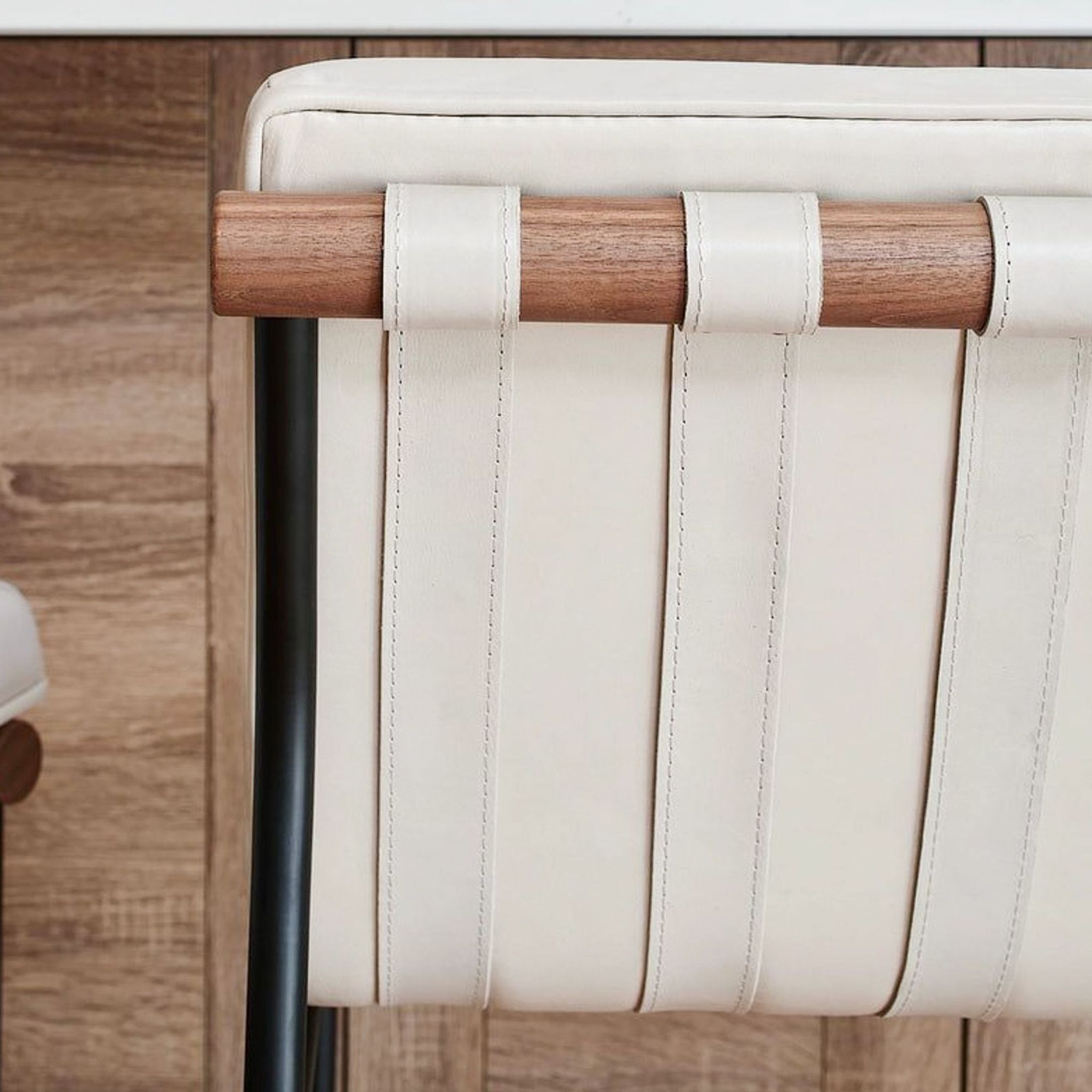 the leather bar stools are made from leather.