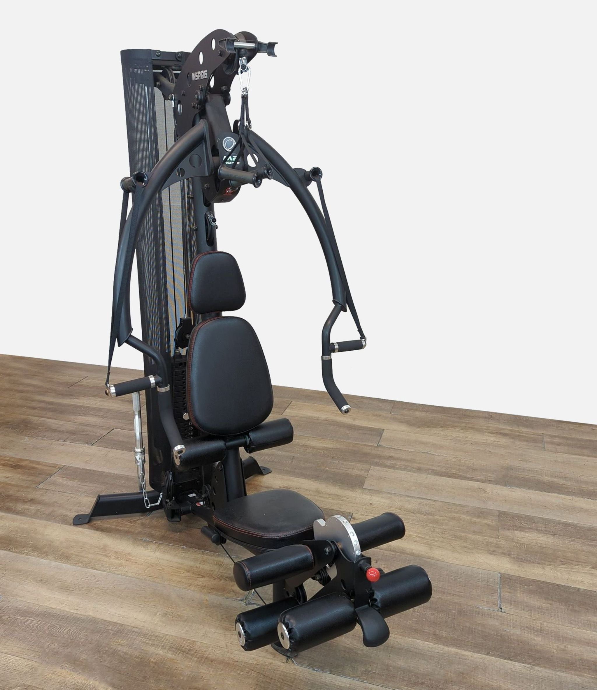 Inspire Fitness home gym for full body workouts, compact and versatile design.