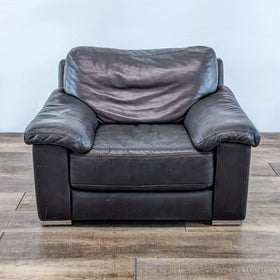 Image of Domicil Leather Lounge Chair