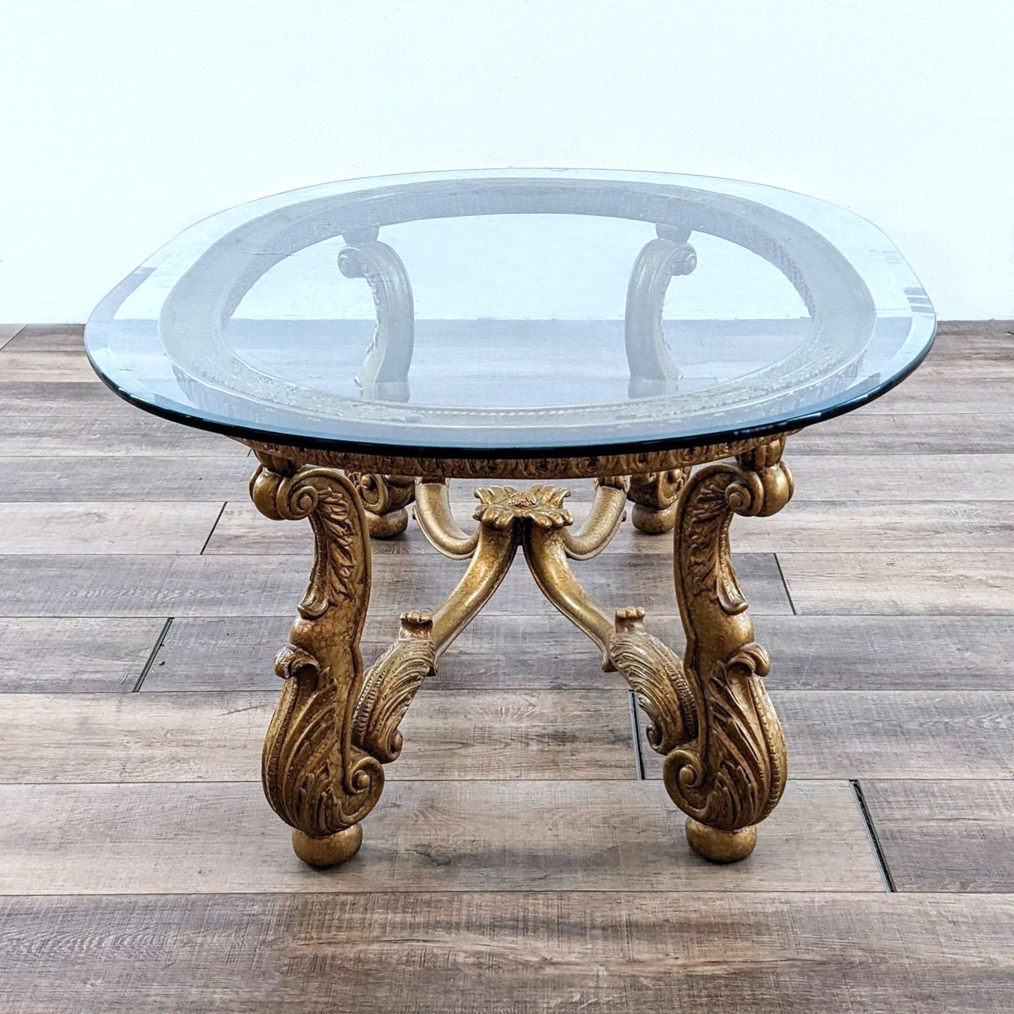 Round Metal Base Coffee Table