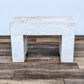 Image of Travertine End Table