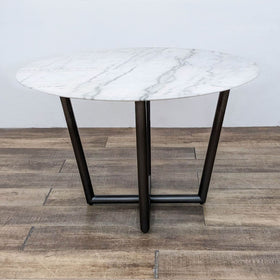 Image of Mitchell Gold Bob Williams Modern Round Marble Top Dining Table