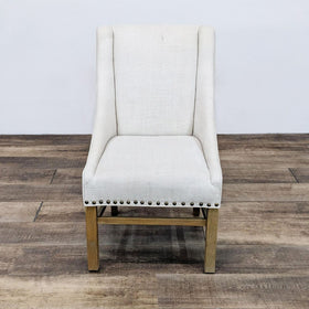 Image of Restoration Hardware Fabric Nailhead Armchair