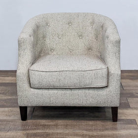 Image of Upholstered Barrel Back Chair