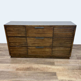 Image of Furniture of America Rustic 9 Drawer Dresser