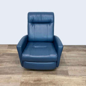 Image of Contemporary Leather Swivel Recliner