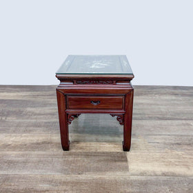 Image of Chinese One Drawer End Table